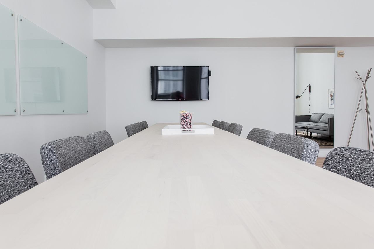 Clean modern open-plan office with fresh carpets in San Diego corporate workspace