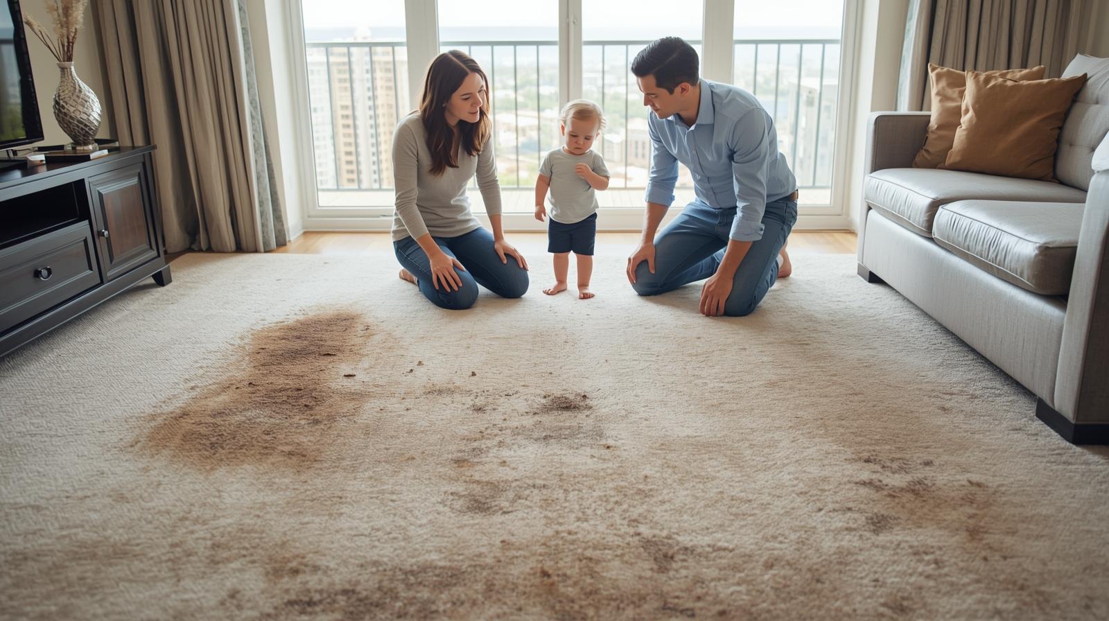 Stubborn carpet stains that won't budge in San Diego home